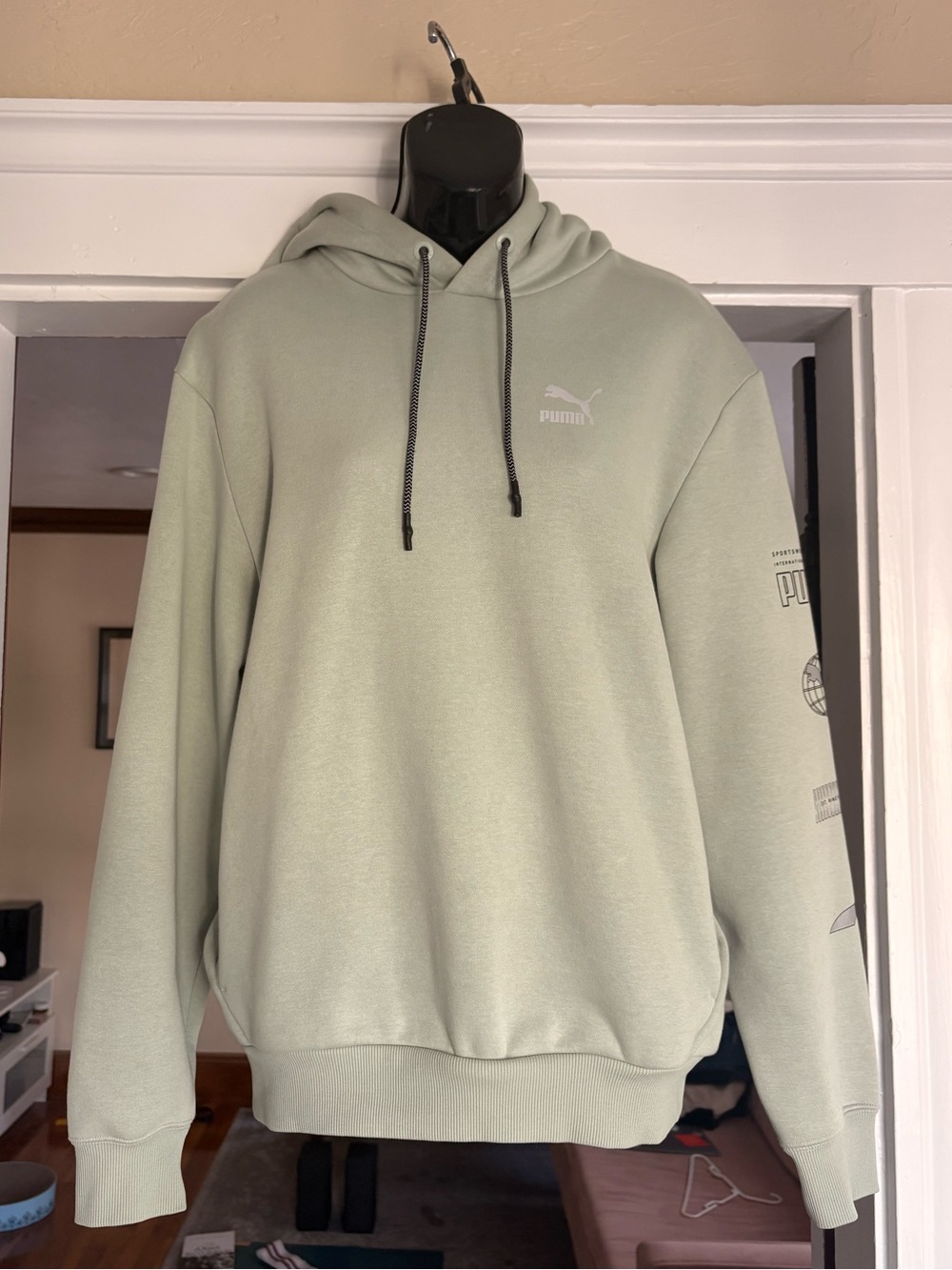 Puma Light Sage Green Hoodie